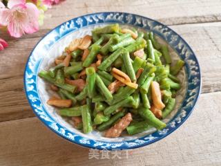 豆角炒五花肉的做法步调：8