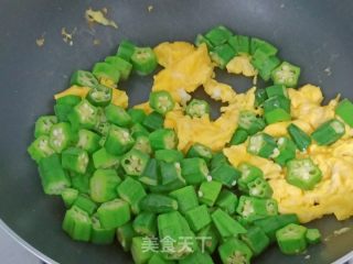 春葵炒蛋的做法步调：6