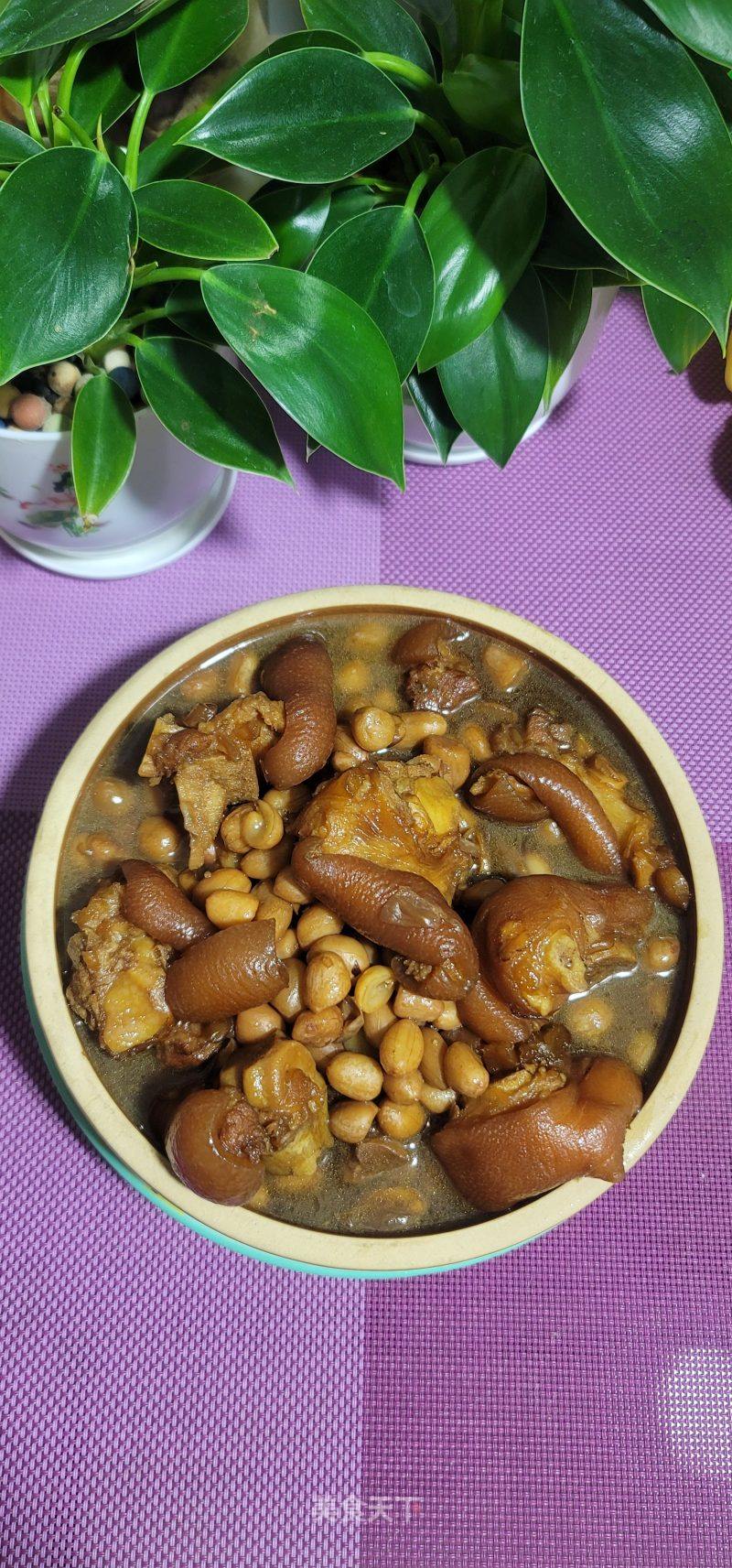 花死焖猪蹄的做法