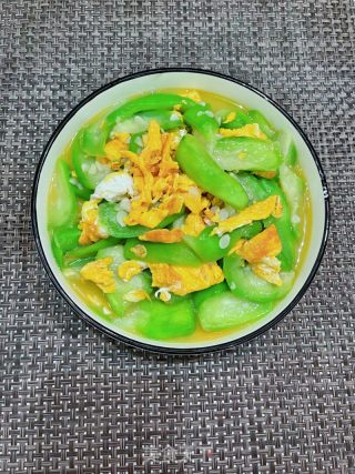 丝瓜炒鸡蛋的做法步调：9