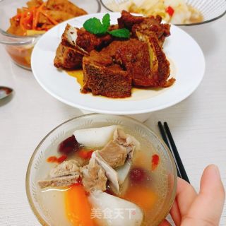 山药骨头汤的做法步调：14