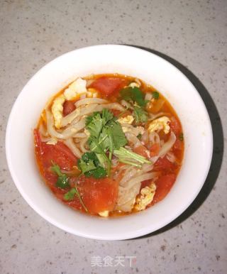西白柿鸡蛋烩饼的做法步调：8