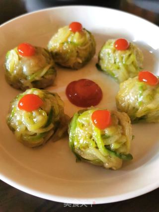 浑蒸青萝卜球的做法步调：9