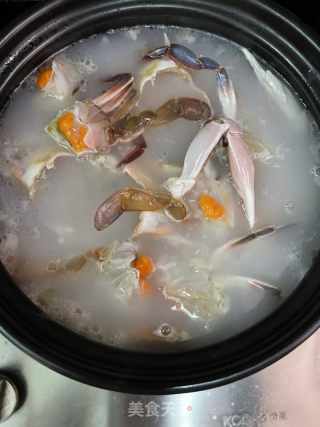 剥皮鱼蟹粥的做法步调：13
