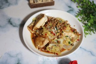 利剑菜豆腐烧肉终的做法步调：11