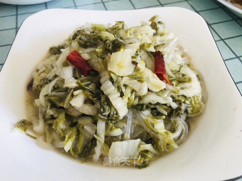 酸利剑菜炖粉条的做法