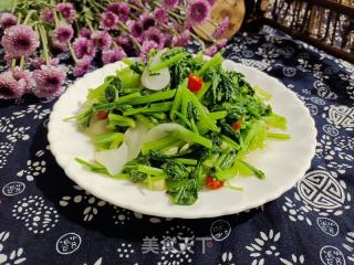 喷鼻辣萝卜缨的做法步调：10