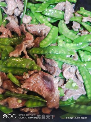牛肉炒荷兰豆的做法步调：7