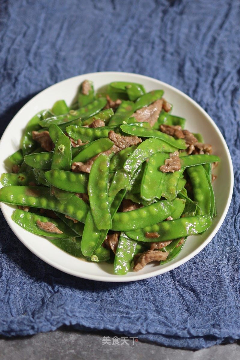 牛肉炒荷兰豆的做法