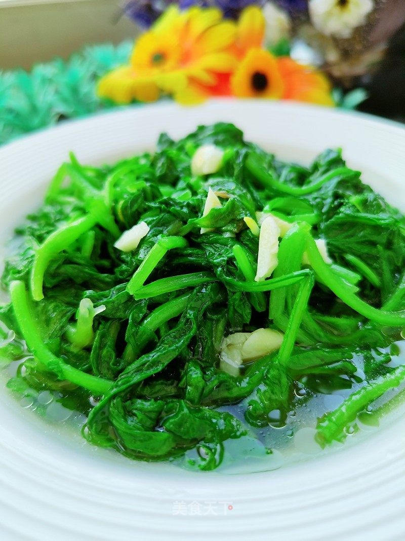 浑炒萝卜苗的做法