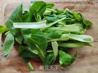 青菜炒豆皮的做法步调：3