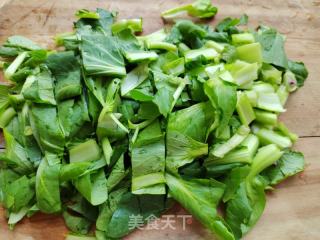 青菜炒豆皮的做法步调：4