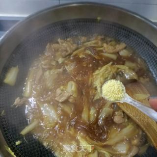 奶利剑菜花肉炖粉条的做法步调：13
