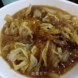 奶利剑菜花肉炖粉条的做法步调：15