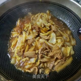 奶利剑菜花肉炖粉条的做法步调：14