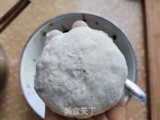 喷鼻芥菜肉馅油煎饼的做法步调：10