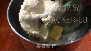 抹茶蜜豆单色吐司，色彩靓丽，温心又温胃。的做法步调：2