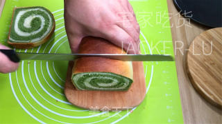 抹茶蜜豆单色吐司，色彩靓丽，温心又温胃。的做法步调：13
