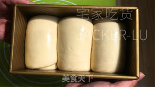 汤种吐司，收缩推丝到出伴侣，又喷鼻又硬，好吃到爆。的做法步调：16