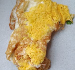 煎蛋拌喷鼻菜的做法步调：9