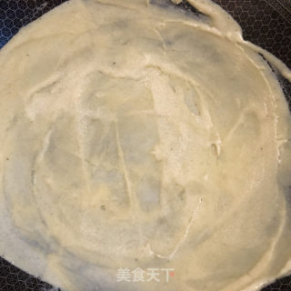 奶喷鼻排叉煎饼的做法步调：4