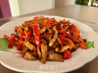 白辣椒炒肉丝的做法步调：6