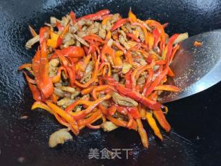 白辣椒炒肉丝的做法步调：5