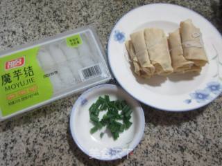 魔芋结肉里结汤的做法步调：1