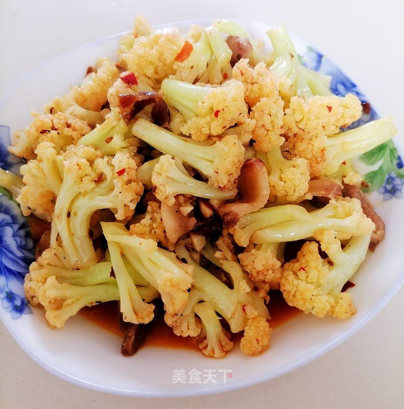 炒菜花的做法