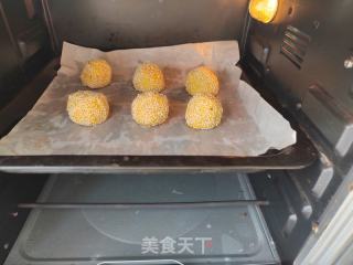 烤箱版北瓜麻球的做法步调：6