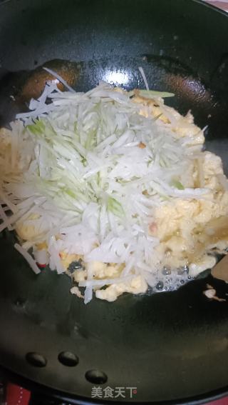 萝卜丝鸡蛋饼的做法步调：4
