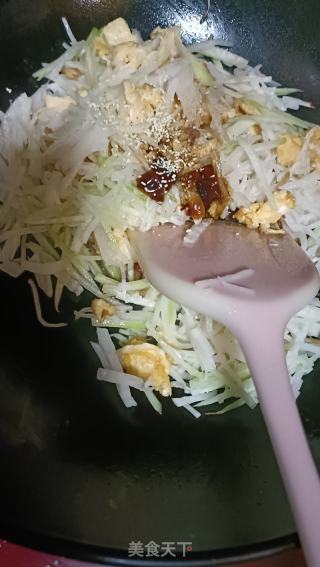 萝卜丝鸡蛋饼的做法步调：5