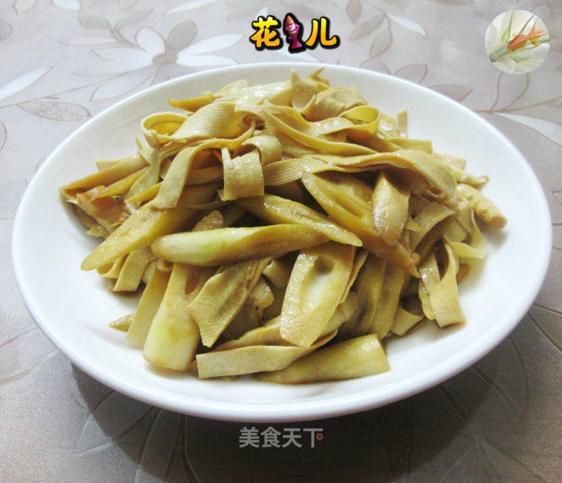 千张条炒家山笋的做法