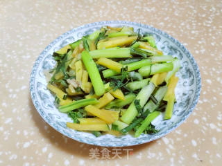 北瓜炒菜苔的做法步调：5