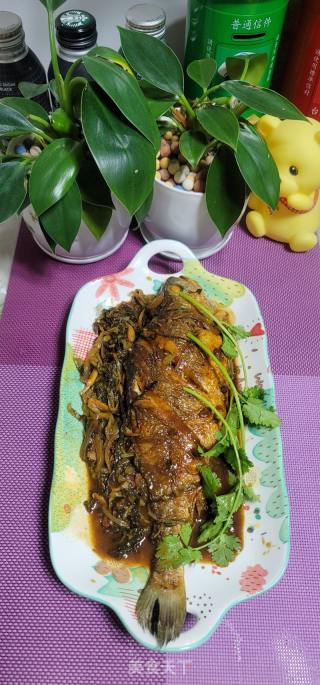 酸菜烧黄花鱼的做法步调：13