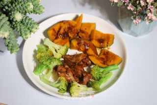 鸡腿拌西蓝花北瓜沙推的做法步调：10