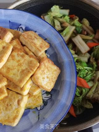 虾皮烧豆腐的做法步调：12