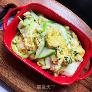 葫芦片炒鸡蛋的做法步调：11