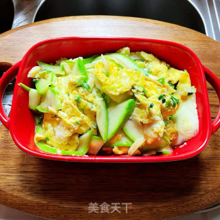 葫芦片炒鸡蛋的做法步调：10