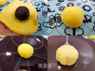 苦涩硬糯又好吃的北瓜豆沙包的做法步调：6