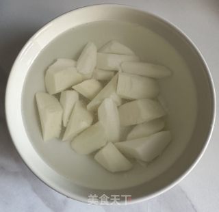 秋节苦品～白糖白枣山药的做法步调：4