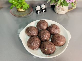 白豆糯米团子的做法步调：8
