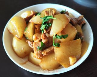 肉片焖萝卜的做法步调：9