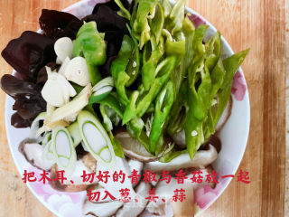 素炒陈喷鼻菇的做法步调：5