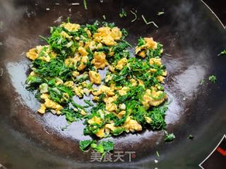 菠菜炒蛋的做法步调：8