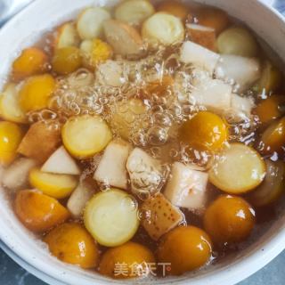 冰糖金桔雪梨饮的做法步调：4