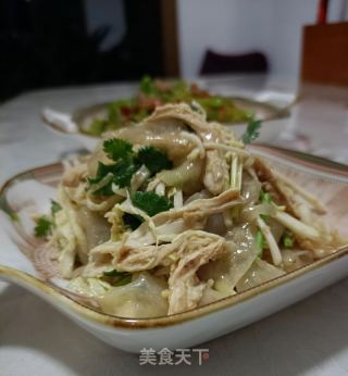利剑菜粉皮拌鸡的做法步调：17