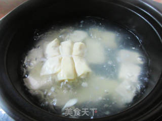肉里结豆腐汤的做法步调：4