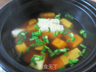 肉里结豆腐汤的做法步调：8