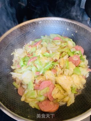 水腿脚撕包菜的做法步调：9